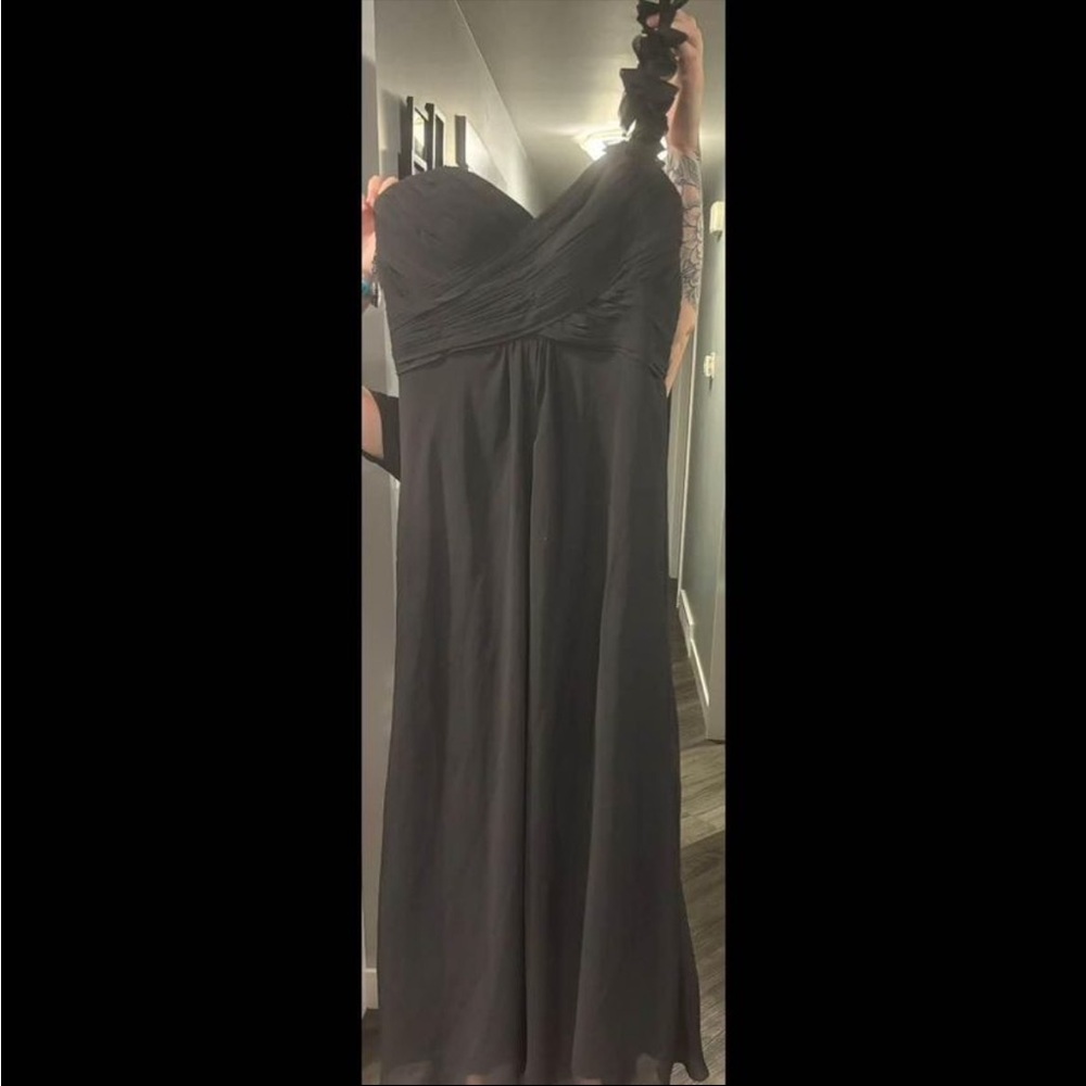 Floor length bridesmaid dress